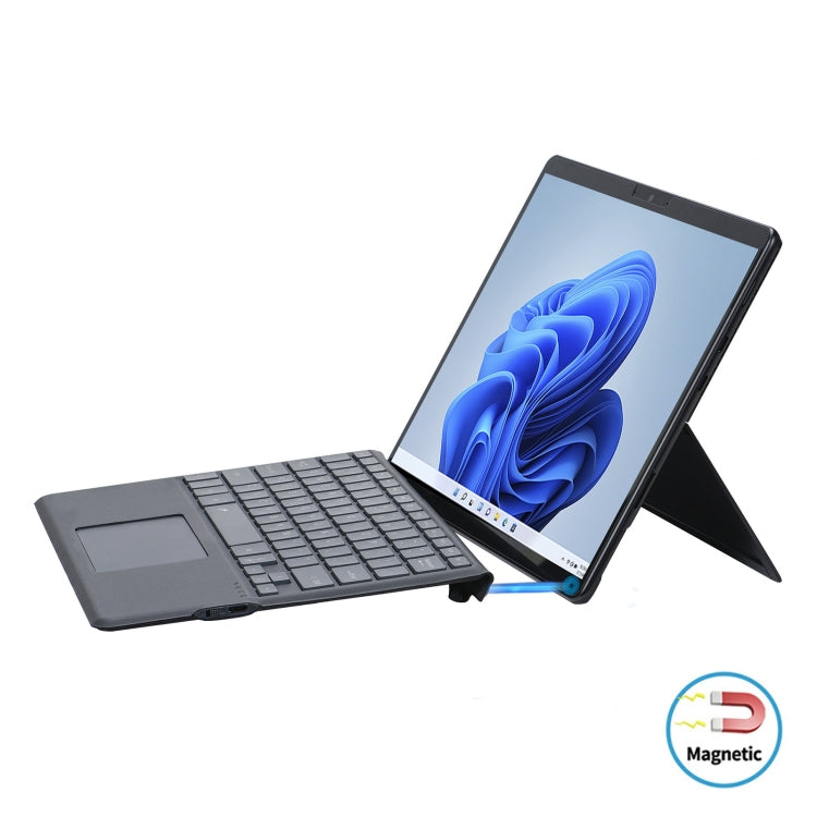 For Microsoft Surface Pro 8 Tablet Colorful Backlight Bluetooth Keyboard Leather Case with Pen Slot My Store