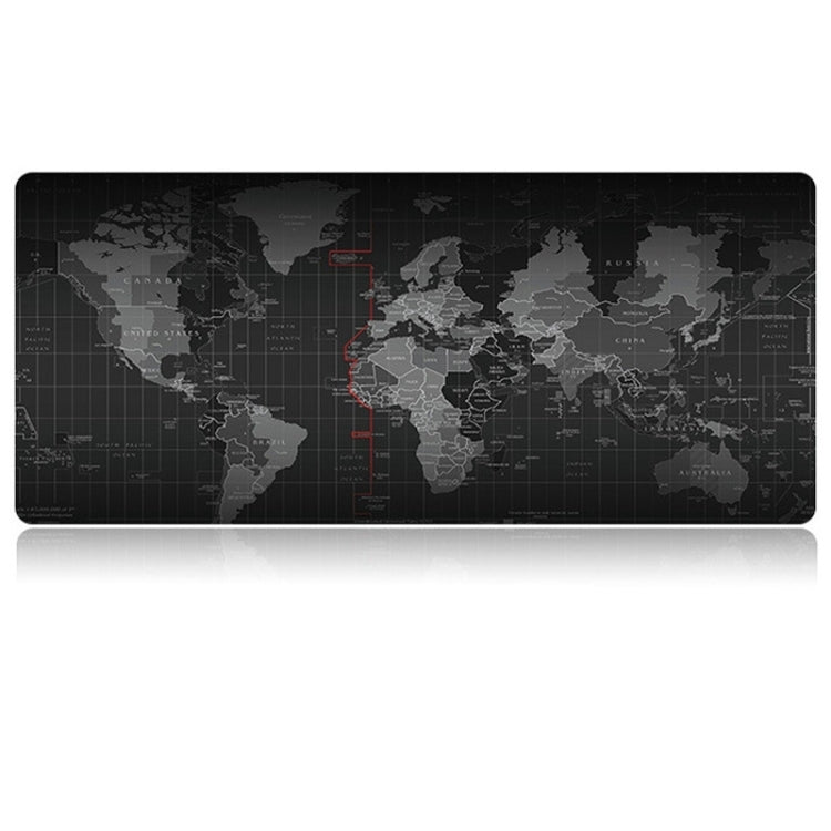 Extended Large Anti-Slip World Map Pattern Soft Rubber Smooth Cloth Surface Game Mouse Pad Keyboard Mat, Size: 70 x 30cm