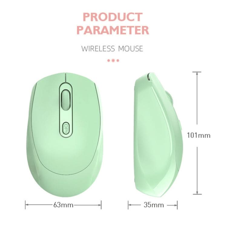 HXSJ M107 4-buttons 1600 DPI Dual Mode 2.4GHz + Bluetooth 5.1 Wireless Rechargeable Mouse My Store