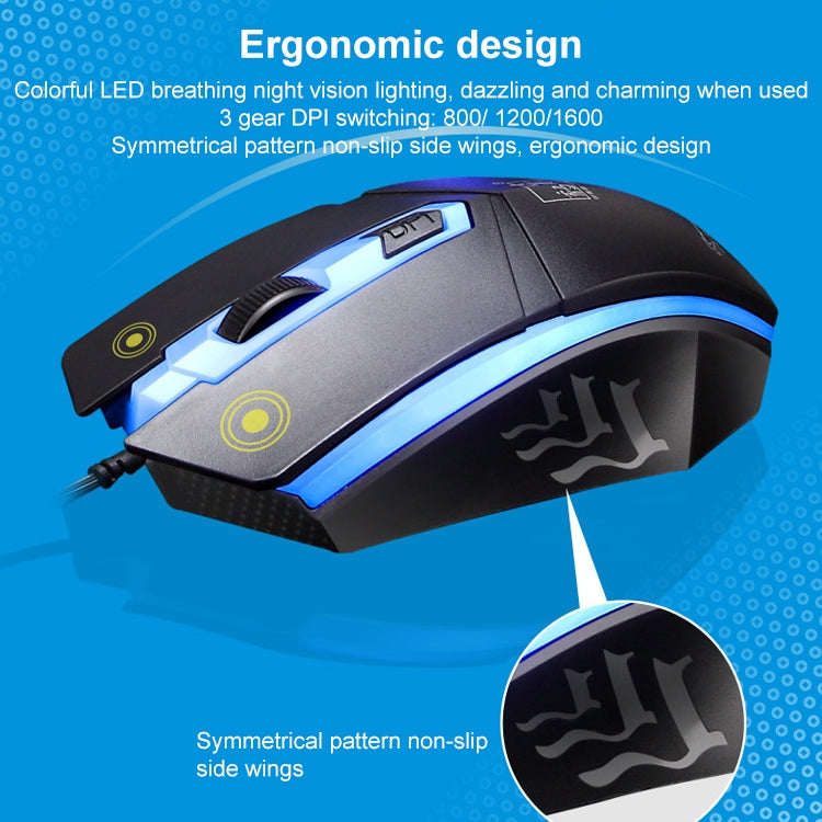 ZGB G21 Luminous Wired Keyboard + Mouse Set My Store