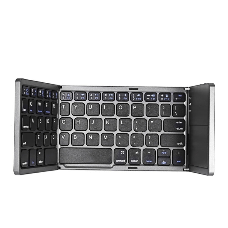 B033 Rechargeable 3-Folding 64 Keys Bluetooth Wireless Keyboard with Touchpad My Store