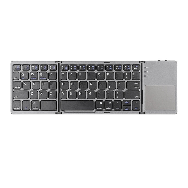 B033 Rechargeable 3-Folding 64 Keys Bluetooth Wireless Keyboard with Touchpad My Store