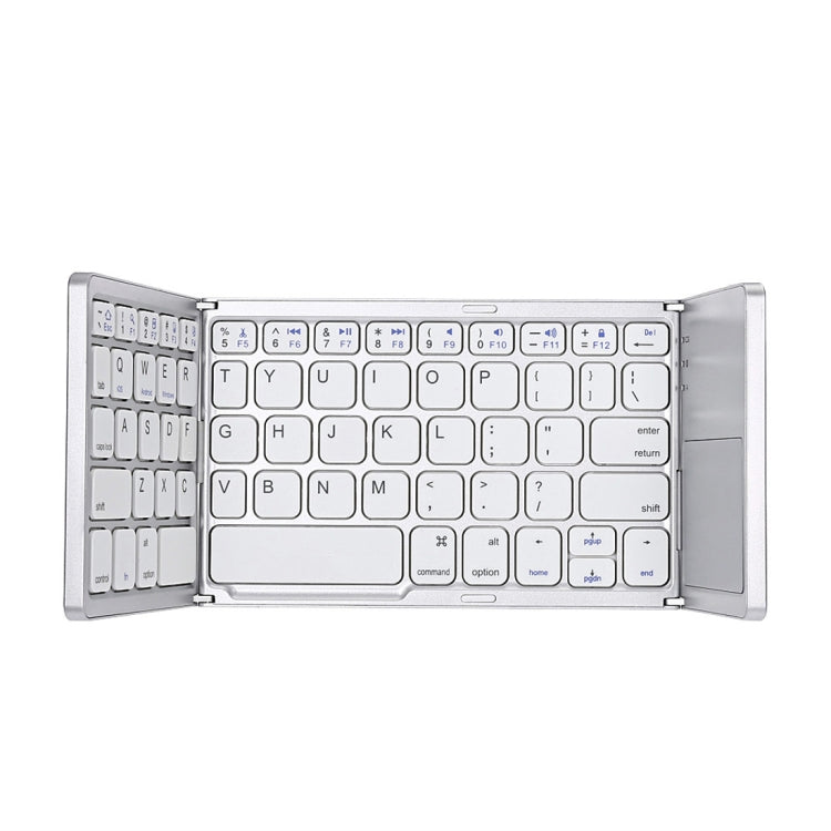 B033 Rechargeable 3-Folding 64 Keys Bluetooth Wireless Keyboard with Touchpad My Store