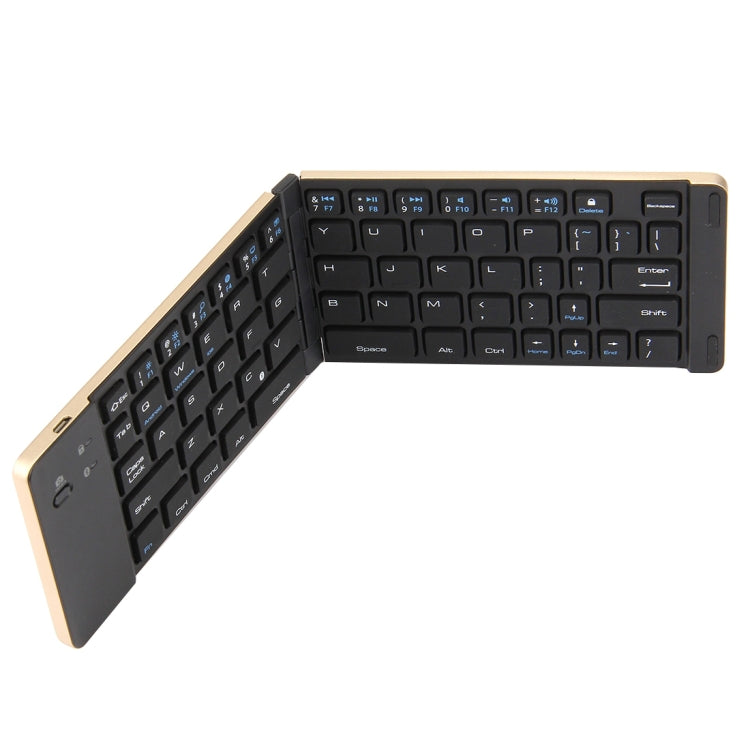 F66 Foldable Bluetooth Wireless 66 Keys Keyboard, Support Android / Windows / iOS