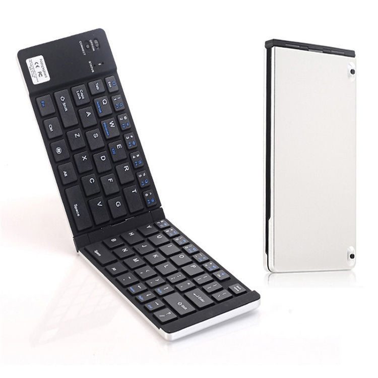 F66 Foldable Bluetooth Wireless 66 Keys Keyboard, Support Android / Windows / iOS