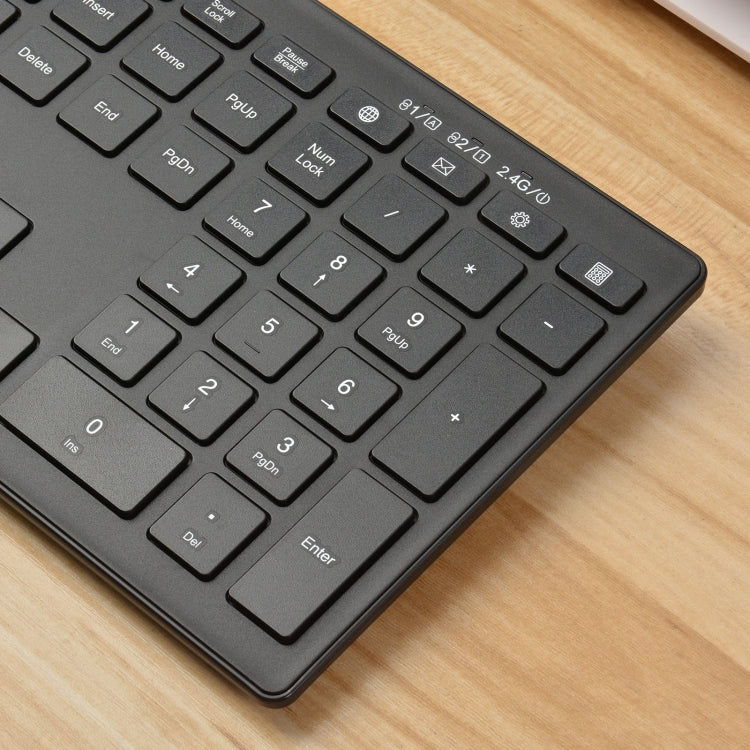 169 2.4Ghz + Bluetooth  Dual Mode Wireless Keyboard, Compatible with iSO & Android & Windows