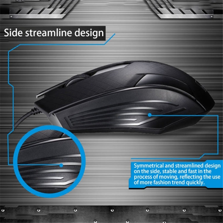 Chasing Leopard 129 USB Universal Wired Optical Gaming Mouse with Counter Weight, Length: 1.3m