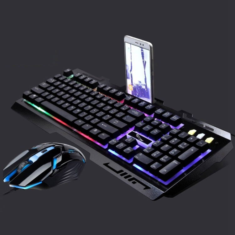 Chasing Leopard G700 USB RGB Backlight Wired Optical Gaming Mouse and Keyboard Set, Keyboard Cable Length: 1.35m, Mouse Cable Length: 1.3m My Store