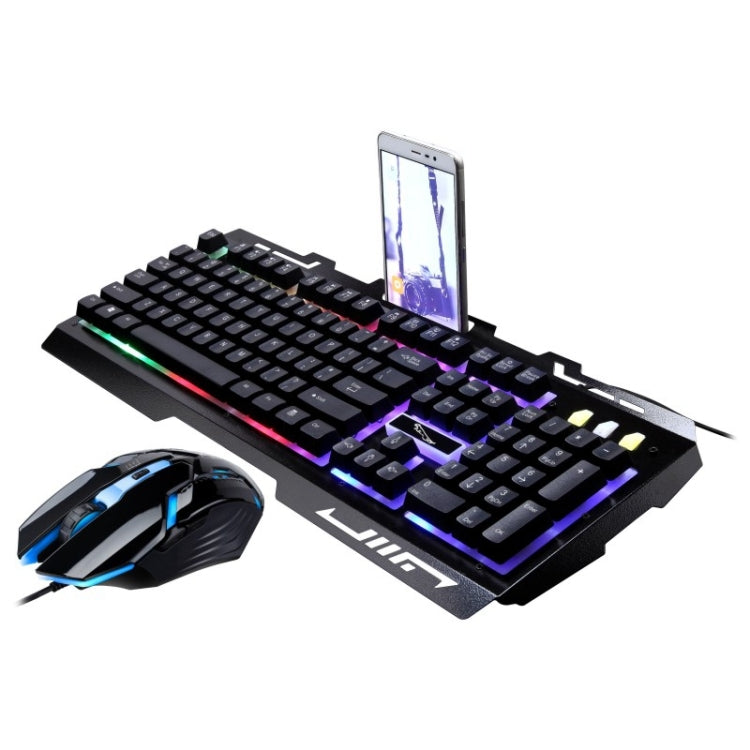 Chasing Leopard G700 USB RGB Backlight Wired Optical Gaming Mouse and Keyboard Set, Keyboard Cable Length: 1.35m, Mouse Cable Length: 1.3m My Store