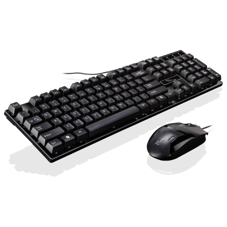 Chasing Leopard Q17 104 Keys USB Wired Suspension Gaming Office Keyboard + Wired Symmetrical Mouse Set, Keyboard Cable Length: 1.4m, Mouse Cable Length: 1.3m