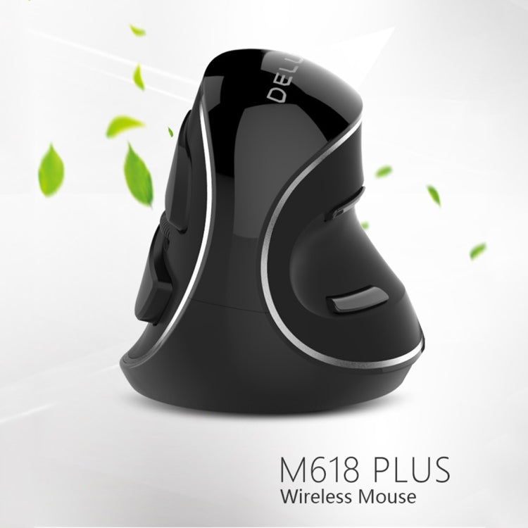 DELUX M618 Plus 2.4G 1600DPI Wireless Portable Vertical Ergonomic Mouse My Store