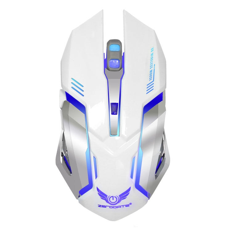 ZERODATE X70 2.4GHz Wireless 6-Keys 2400 DPI Adjustable Ergonomics Optical Gaming Mouse with Breathing Light My Store