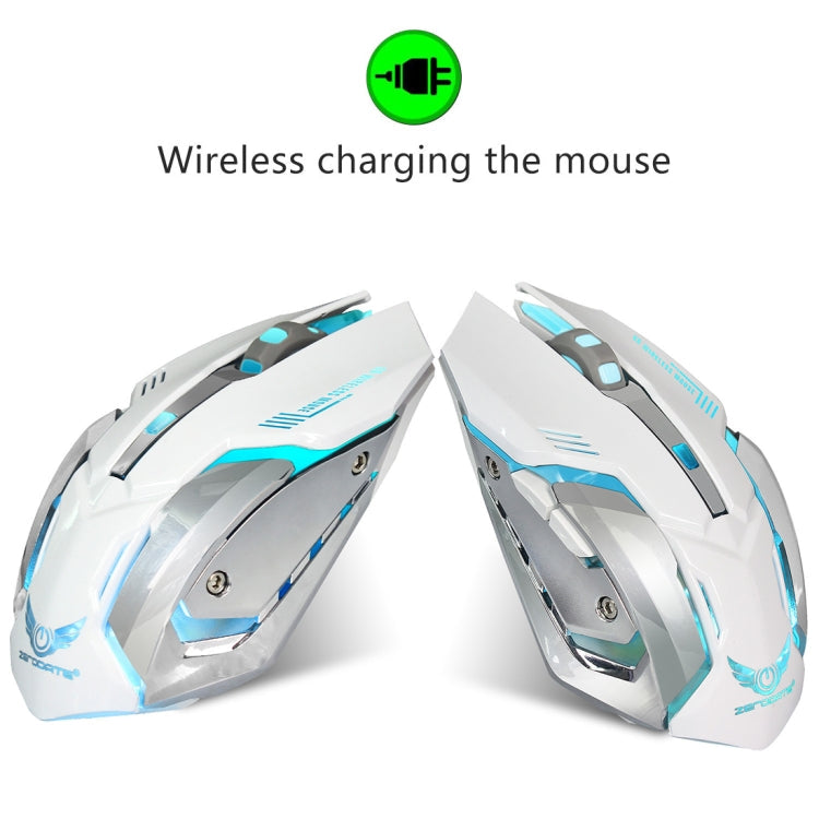 ZERODATE X70 2.4GHz Wireless 6-Keys 2400 DPI Adjustable Ergonomics Optical Gaming Mouse with Breathing Light My Store