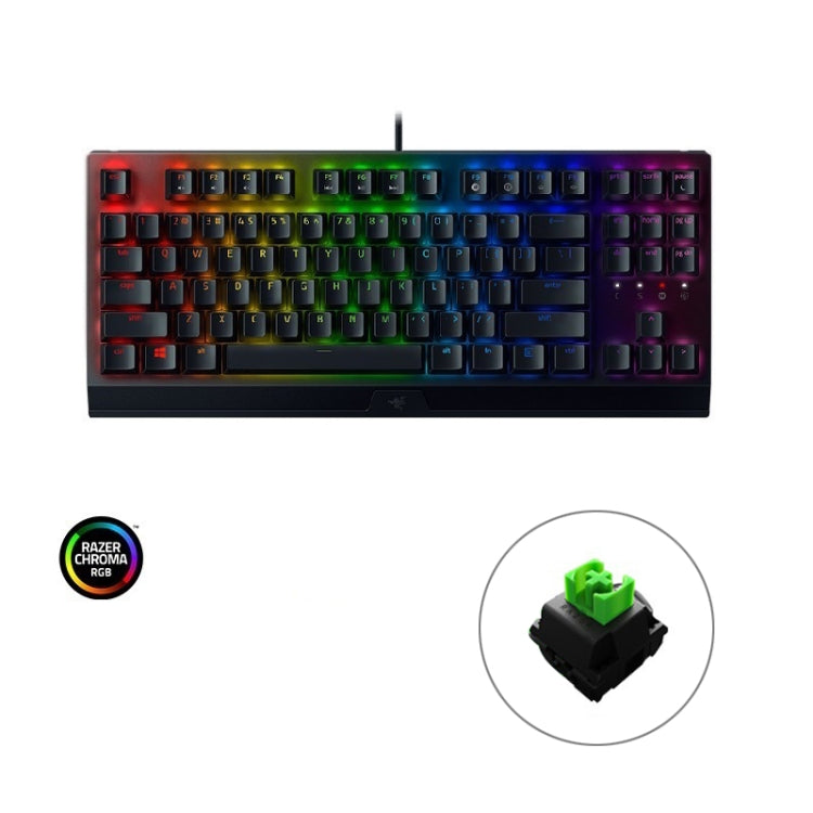 Razer BlackWidow V3 Tenkeyless RGB Lighting Wired Mechanical Keyboard, Competitive Version (Yellow Shaft)