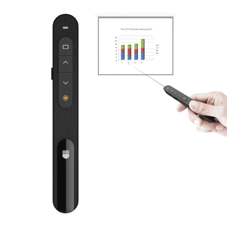 Doosl DSIT001 2.4GHz Updated Version Powerpoint Presentation Remote Control Multi-functional Laser Pointer for Multi-media, Control Distance: 100m My Store