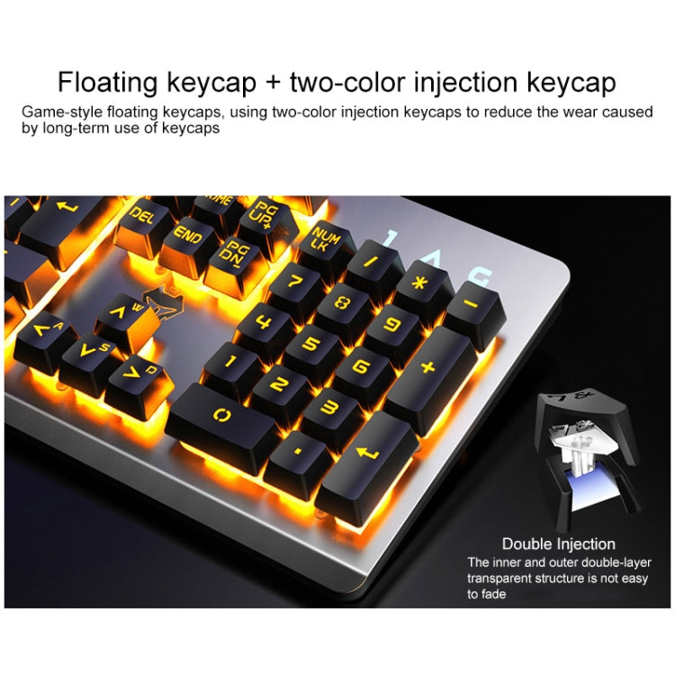 YINDIAO K002 USB Wired Mechanical Feel RGB Backlight Keyboard + Optical Silent Mouse Set My Store