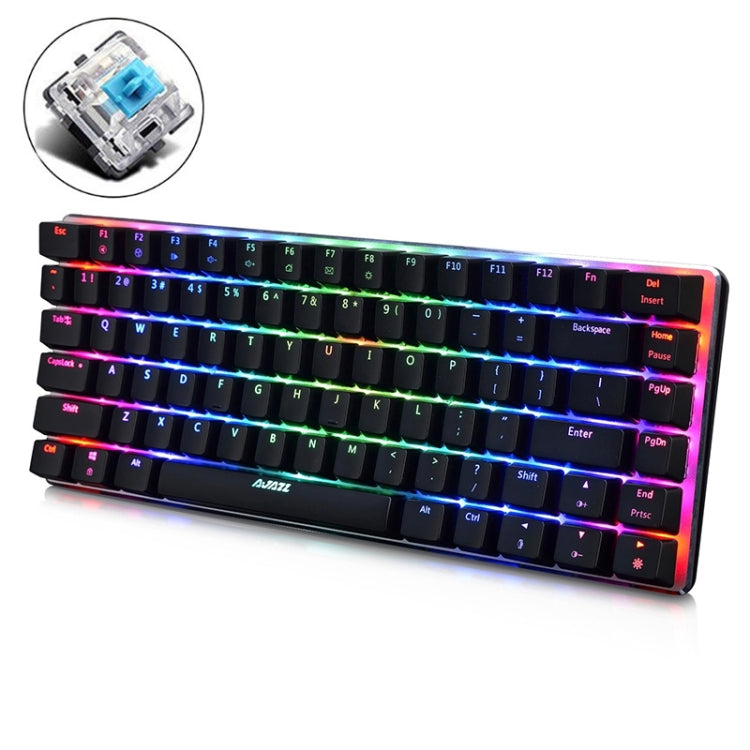 Ajazz 82 Keys Laptop Computer RGB Light Gaming Mechanical Keyboard (Black Blue Shaft) My Store