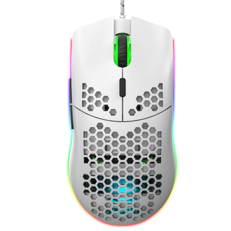 HXSJ J900 6 Keys RGB Lighting Programmable Gaming Wired Mouse (White) My Store