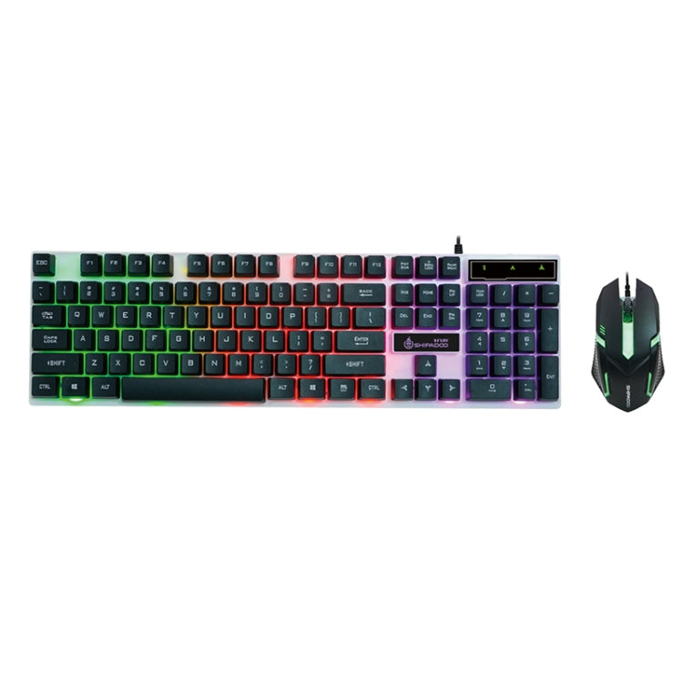 SHIPADOO D280 Wired RGB Backlight Mechanical Feel Suspension Keyboard + 3D Cool Mouse Kit for Laptop, PC My Store