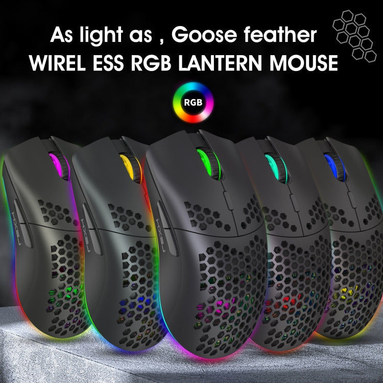 HXSJ T66 7 Keys Colorful Lighting Programmable Gaming Wireless Mouse My Store