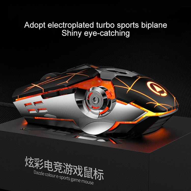 YINDIAO 3200DPI 4-modes Adjustable 7-keys RGB Light Wired Gaming Mechanical Mouse, Style: Silent Version My Store