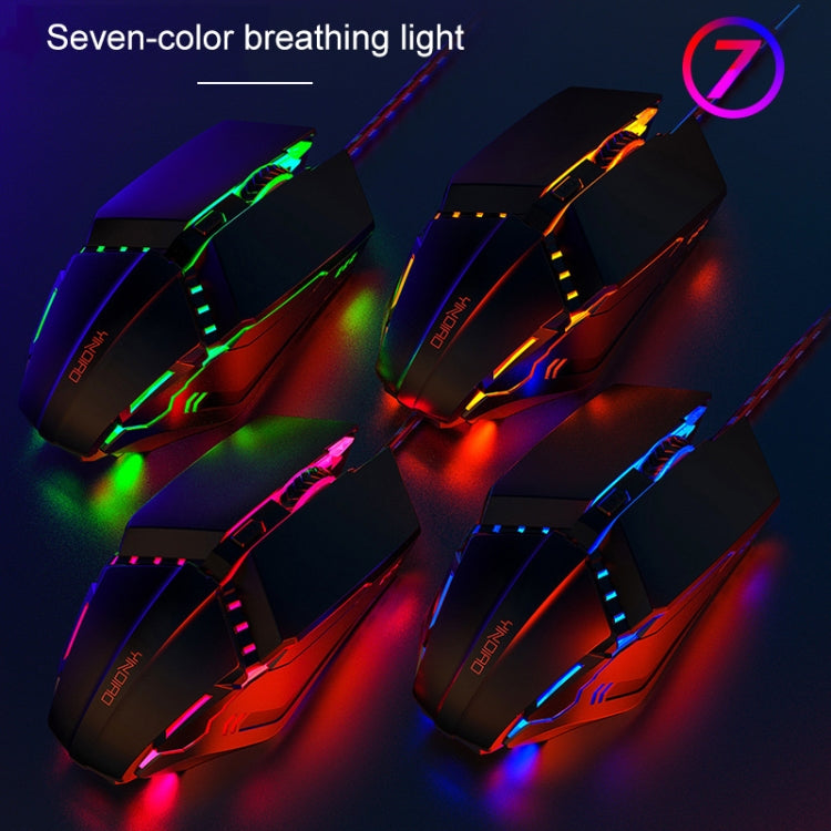 YINDIAO 6 Keys Gaming Office USB Mute Mechanical Wired Mouse My Store