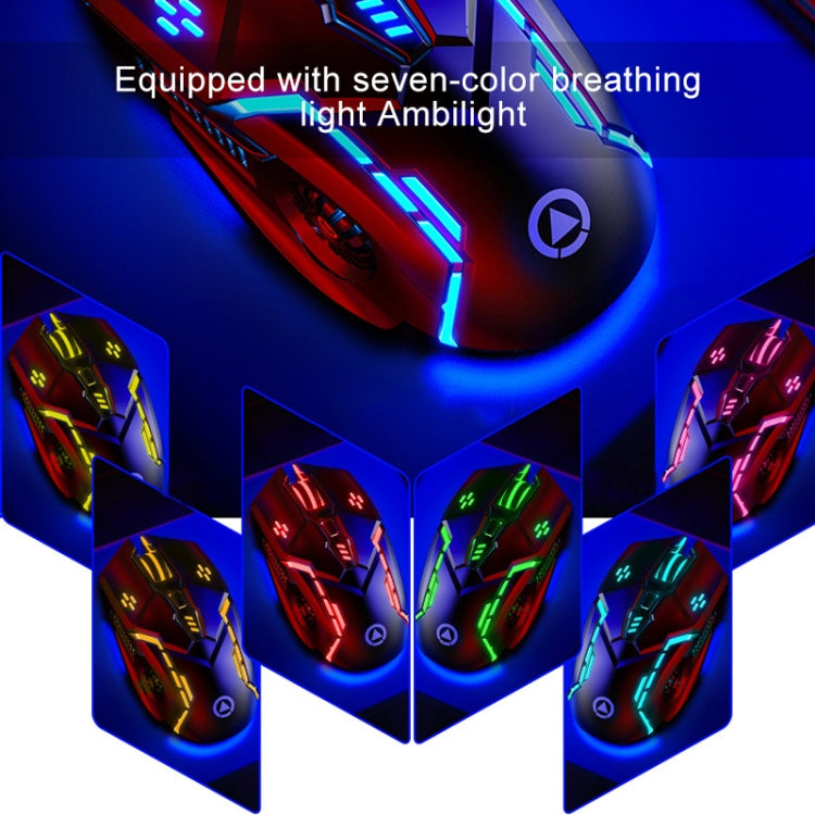 YINDIAO G5 3200DPI 4-modes Adjustable 6-keys RGB Light Silent Wired Gaming Mouse My Store