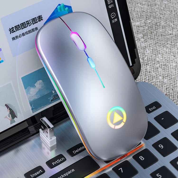 YINDIAO A2 2.4GHz 1600DPI 3-modes Adjustable RGB Light Rechargeable Wireless Silent Mouse My Store