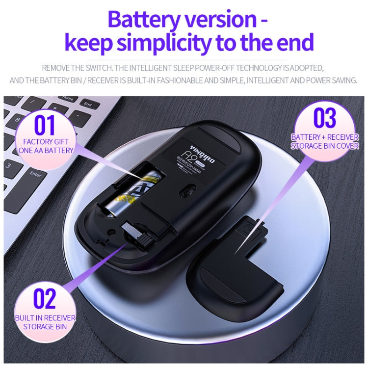 YINDIAO A2 2.4GHz 1600DPI 3-modes Adjustable Wireless Silent Mouse, Battery Powered My Store