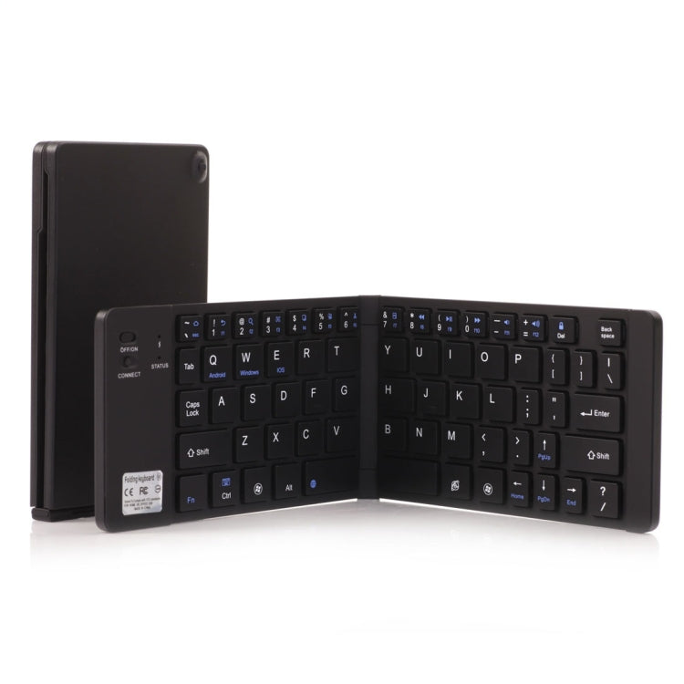 GK228 Ultra-thin Foldable Bluetooth V3.0 Keyboard, Built-in Holder, Support Android / iOS / Windows System