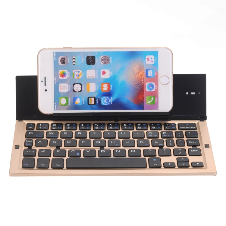 GK608 Ultra-thin Foldable Bluetooth V3.0 Keyboard, Built-in Holder, Support Android / iOS / Windows System My Store