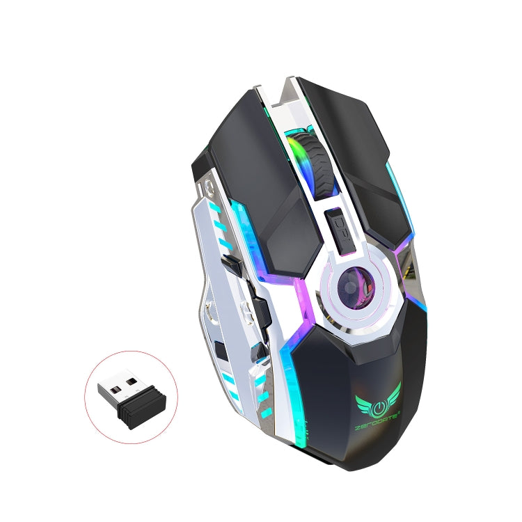 ZERODATE T30 2.4GHz 2400DPI Three-speed Adjustable RGB Backlight Wireless Optical Mouse