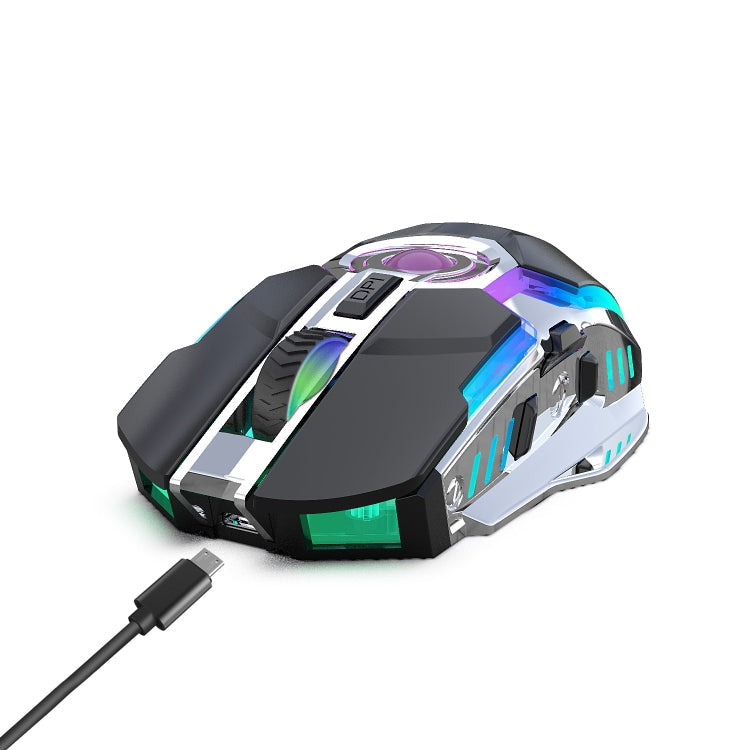 ZERODATE T30 2.4GHz 2400DPI Three-speed Adjustable RGB Backlight Wireless Optical Mouse