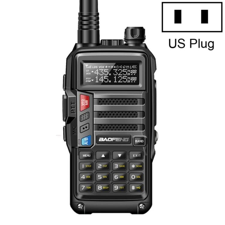 Baofeng BF-UV5R Plus S9 FM Interphone Handheld Walkie Talkie, US Plug My Store