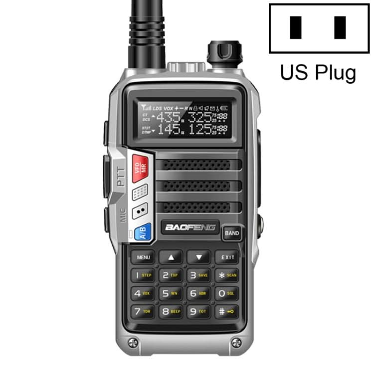 Baofeng BF-UV5R Plus S9 FM Interphone Handheld Walkie Talkie, US Plug My Store