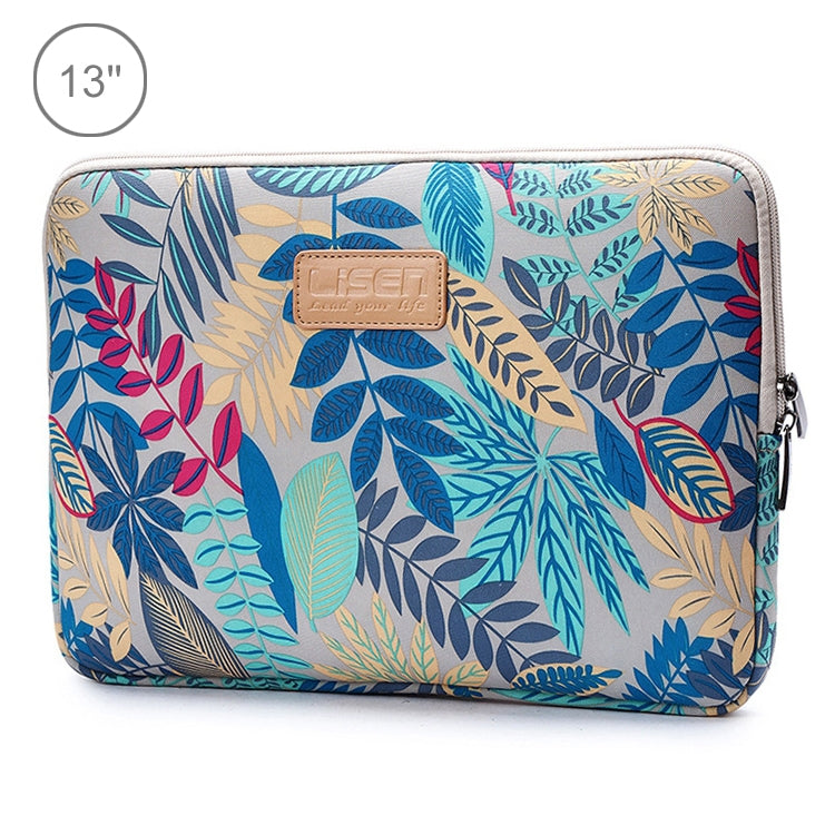 Lisen 13 inch Sleeve Case Colorful Leaves Zipper Briefcase Carrying Bag for Macbook, Samsung, Lenovo, Sony, DELL Alienware, CHUWI, ASUS, HP, 13 inch and Below Laptops My Store