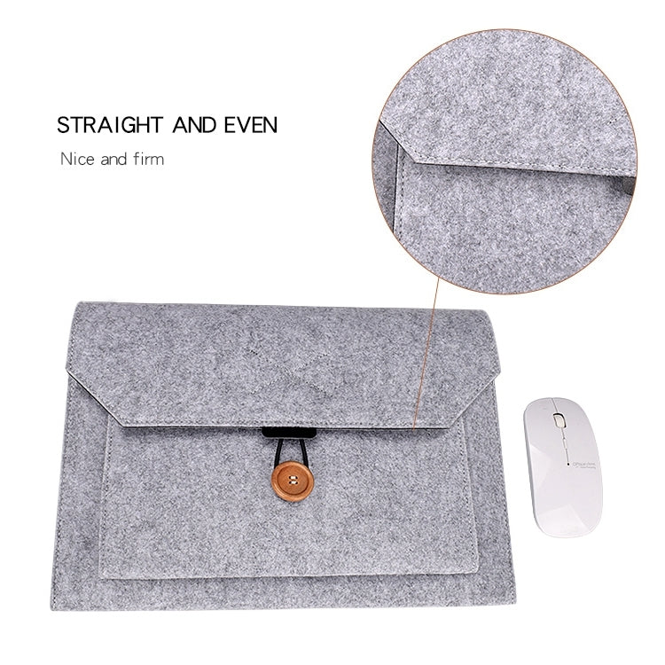 ND06 Multi-purpose Felt Button Laptop Inner Bag for 12.5 inch Laptop My Store