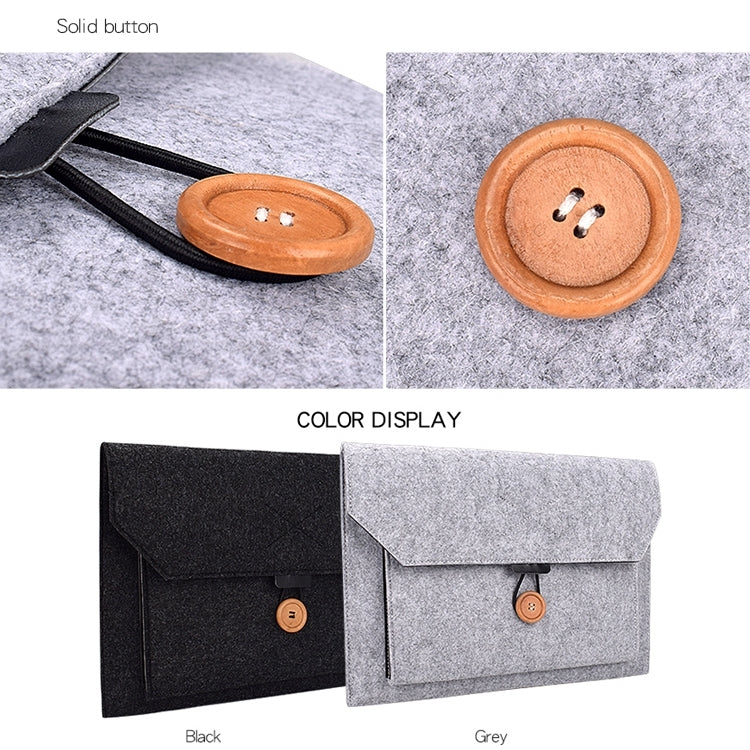 ND06 Multi-purpose Felt Button Laptop Inner Bag for 13.3 inch Laptop My Store