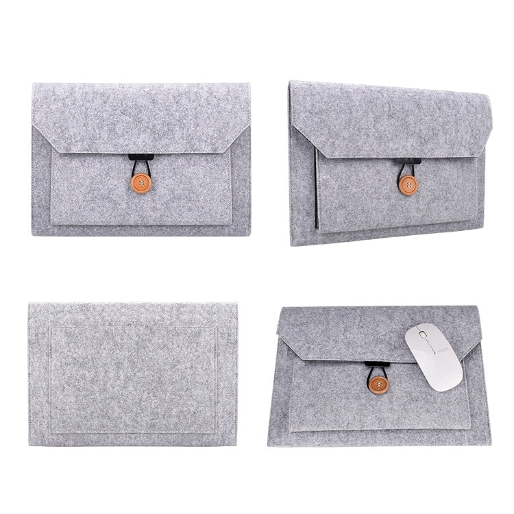 ND06 Multi-purpose Felt Button Laptop Inner Bag for 15.4 inch Laptop My Store