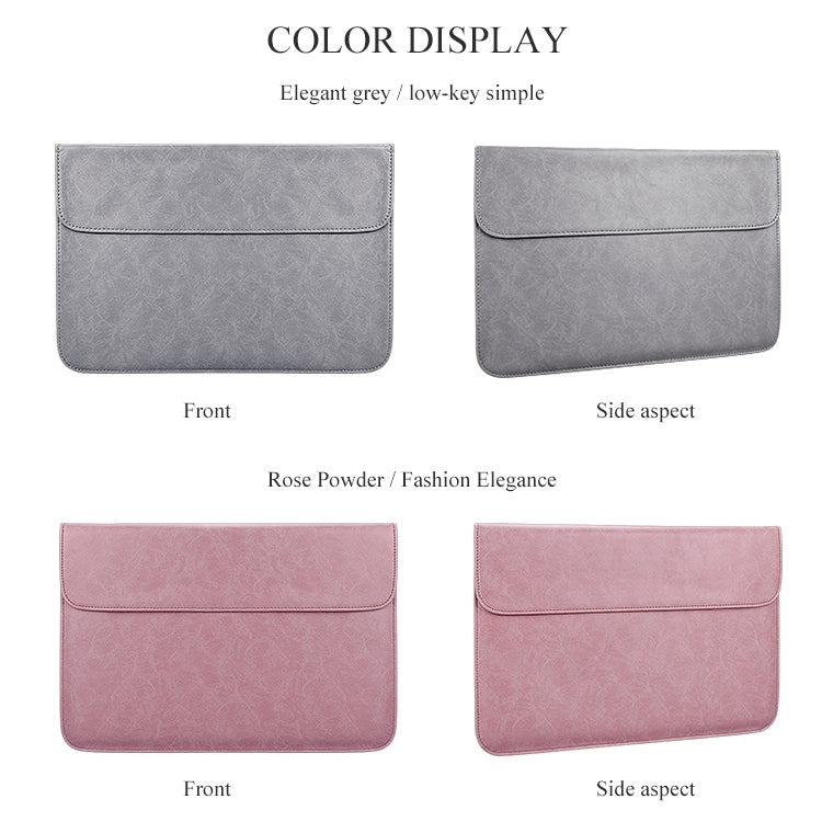 PU01S PU Leather Horizontal Invisible Magnetic Buckle Laptop Inner Bag for 13.3 inch laptops My Store