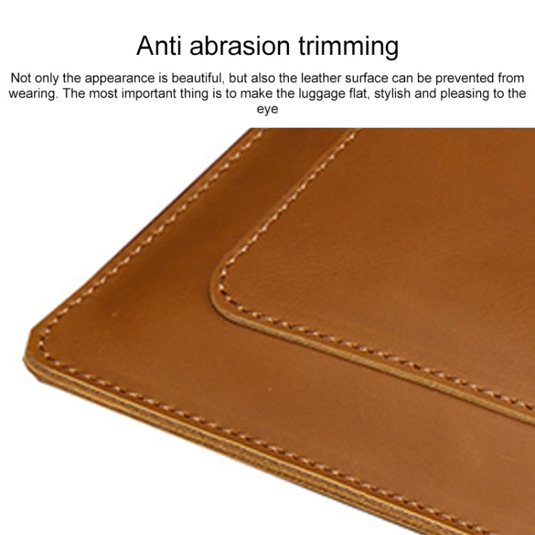 Universal Genuine Leather Business Zipper Laptop Tablet Bag For 13 inch and Below My Store