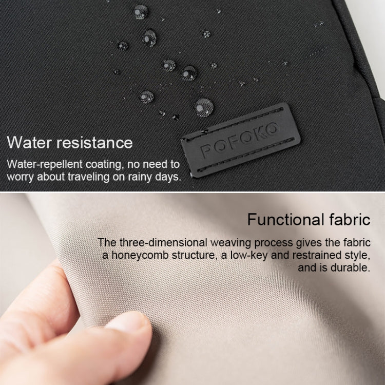 POFOKO Functional Wind Series E550 13.3 inch Portable Waterproof Wear-resistant Polyester Laptop Handbag My Store