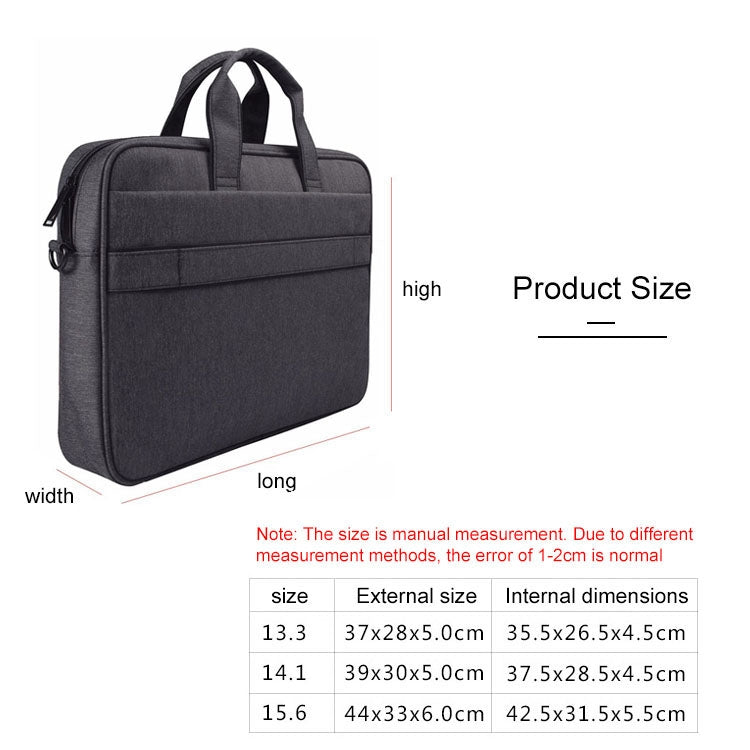 DJ03 Waterproof Anti-scratch Anti-theft One-shoulder Handbag for 13.3 inch Laptops, with Suitcase Belt My Store