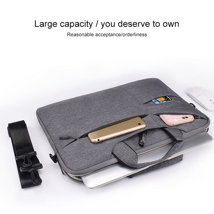 ST02S Waterproof Tear Resistance Hidden Portable Strap One-shoulder Handbag for 13.3 inch Laptops, with Suitcase Belt