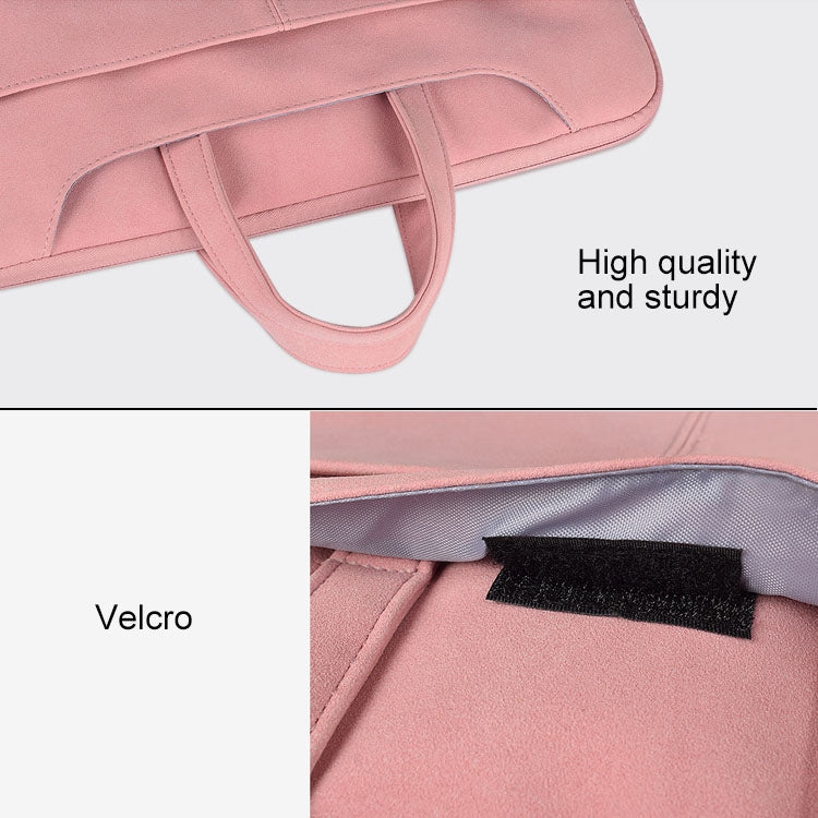 ST06S Waterproof PU Leather Zipper Hidden Portable Strap One-shoulder Handbag for 13.3 inch Laptops, with Magic Stick & Suitcase Belt My Store