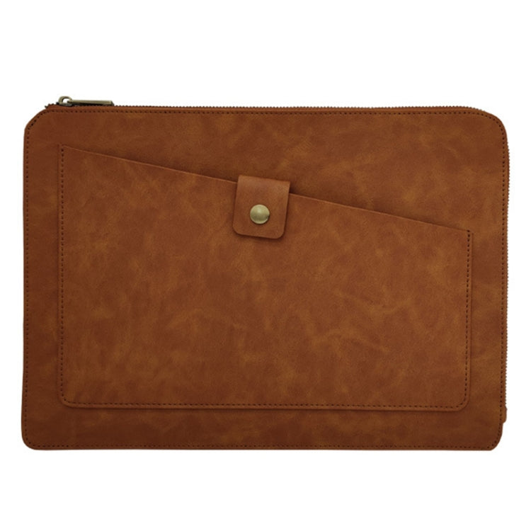 Universal Genuine Leather Business Laptop Tablet Zipper Bag For 13.3 inch and Below My Store