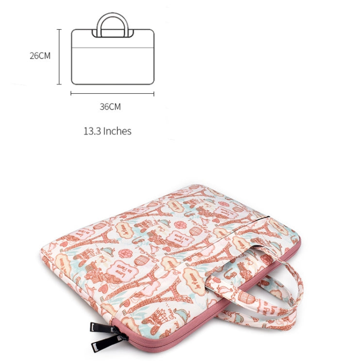 ST01DZ Canvas Waterproof Laptop Handbag for 13.3 inch Laptops My Store