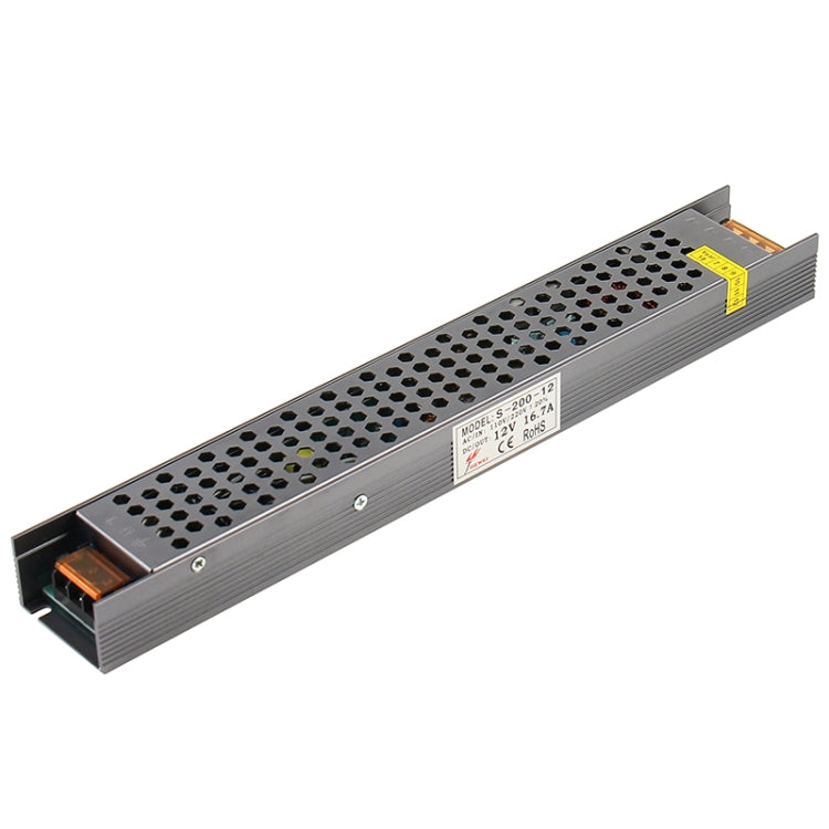 SL-200-24 LED Regulated Switching Power Supply DC24V 8.3A Size: 250x49x29mm