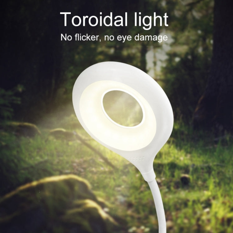 28 LEDs Flexible Goose Neck Hollow Ring Design Eye Protection Light with Clip & Small Night Light Function My Store