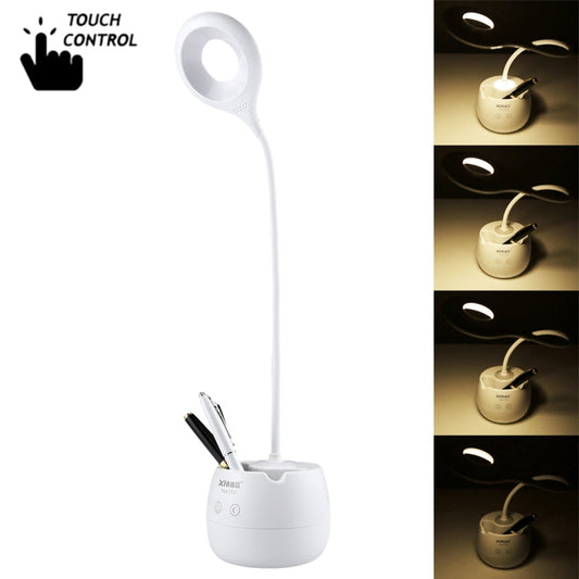 28 LEDs Flexible Goose Neck Hollow Ring Design Eye Protection Light with Pen Holder / Small Night Light Function My Store